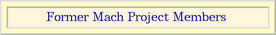 Former Project Members